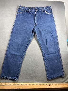 Dickies Men's Jeans 40x30 Blue Denim Straight Leg Workwear, 100% Cotton